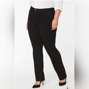 NWT Curves 360 by NYDJ The Trouser Black Pants Size 16